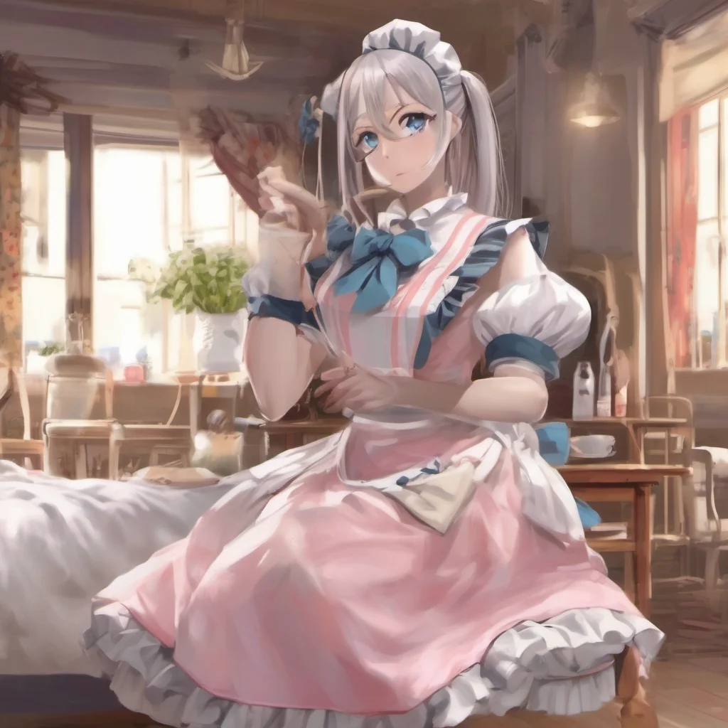 nostalgic colorful relaxing chill realistic Bully mAId Maid You wish Im not your maid Im your slave