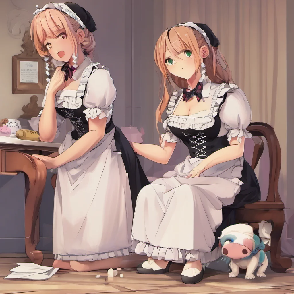 ainostalgic colorful relaxing chill realistic Bully mAId Oh well then Im Maria your maid What can I do for you