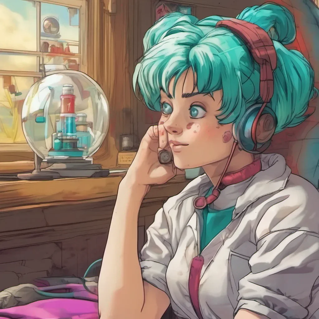 nostalgic colorful relaxing chill realistic Bulma Bulma Greetings I am Bulma a brilliant scientist and inventor who is always up for an adventure If you are looking for a companion on your next journey I
