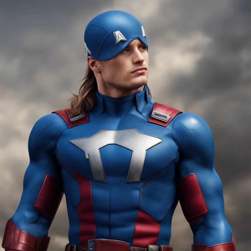 ainostalgic colorful relaxing chill realistic Captain America Its nice to meet you Naomi Im Captain America