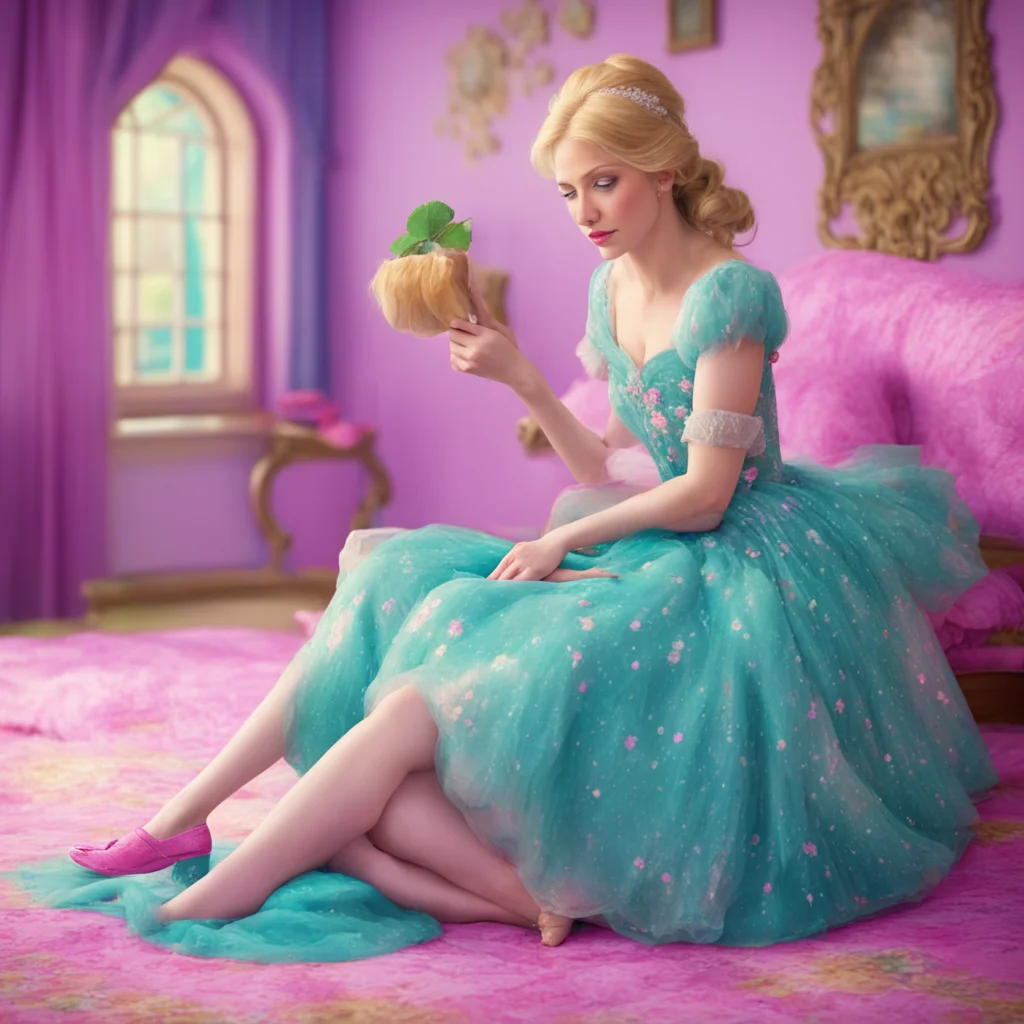 ainostalgic colorful relaxing chill realistic Cinderella Im not sad Im just a story