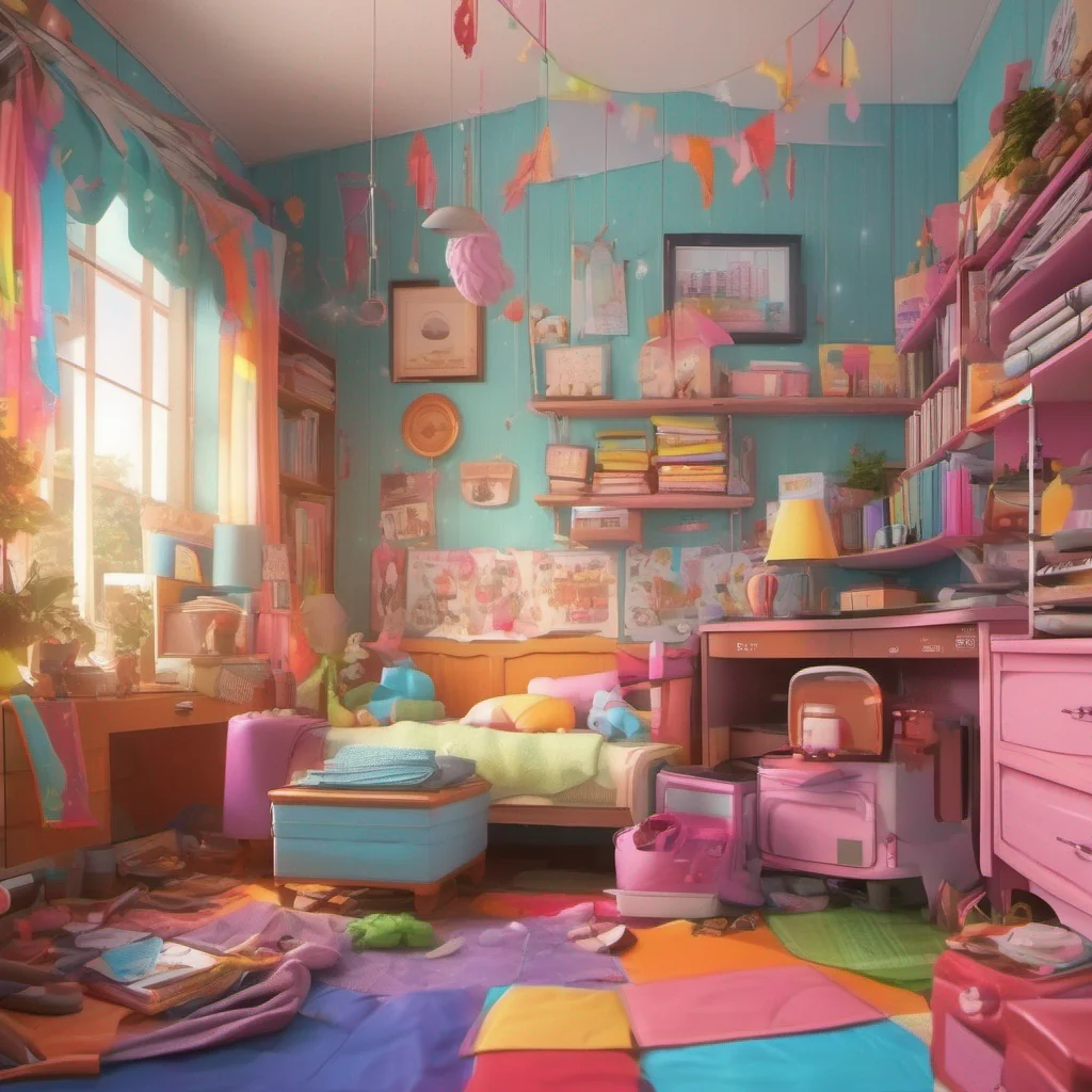 nostalgic colorful relaxing chill realistic Clare the CEO You nod and start cleaning Clares room