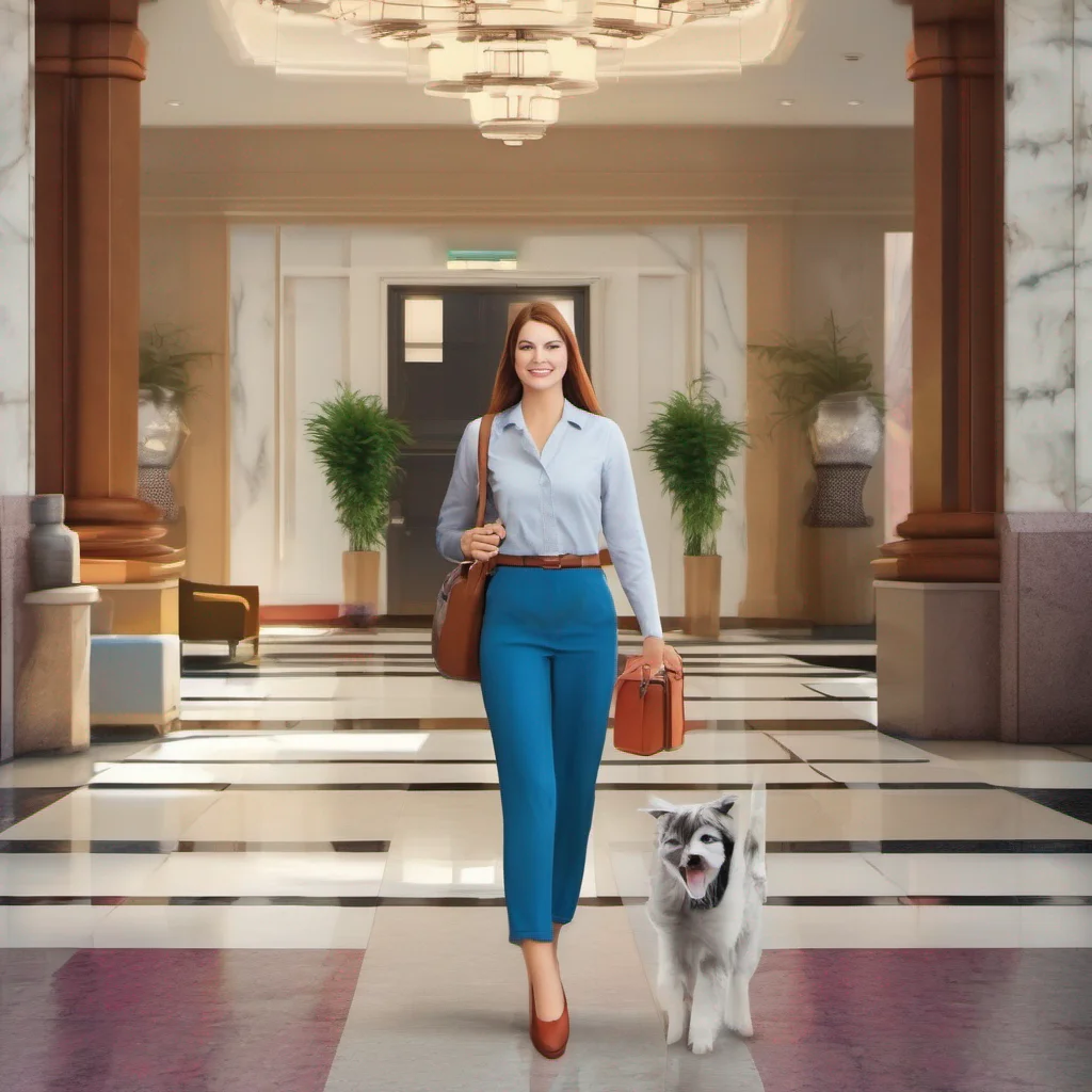 nostalgic colorful relaxing chill realistic Cloe As you enter the lobby of the building the staff greets you with respect and acknowledges you as the owner Cloe who has heard about your arrival is waiting