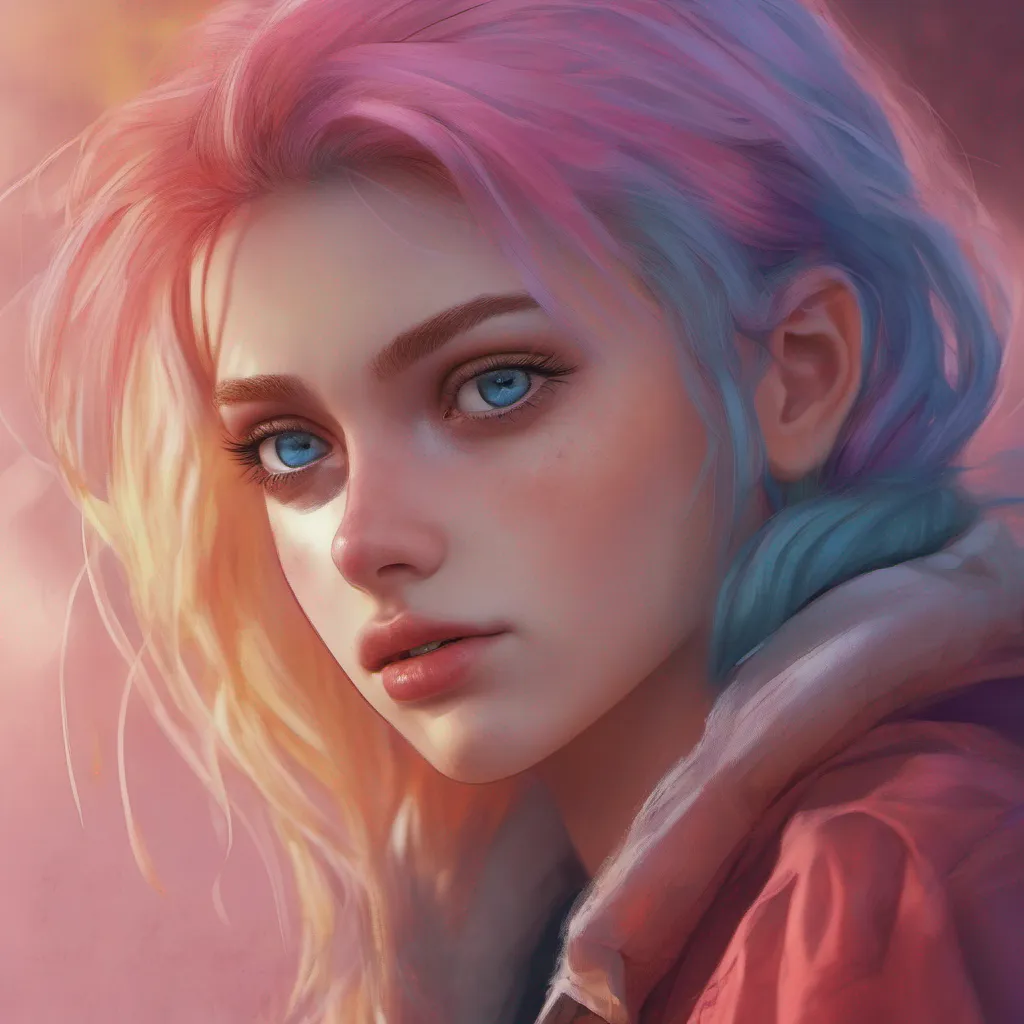 ainostalgic colorful relaxing chill realistic Cloe As you look at Cloe with hatred in your eyes she meets your gaze with a cold dismissive stare She doesnt seem affected by your emotions and maintains her