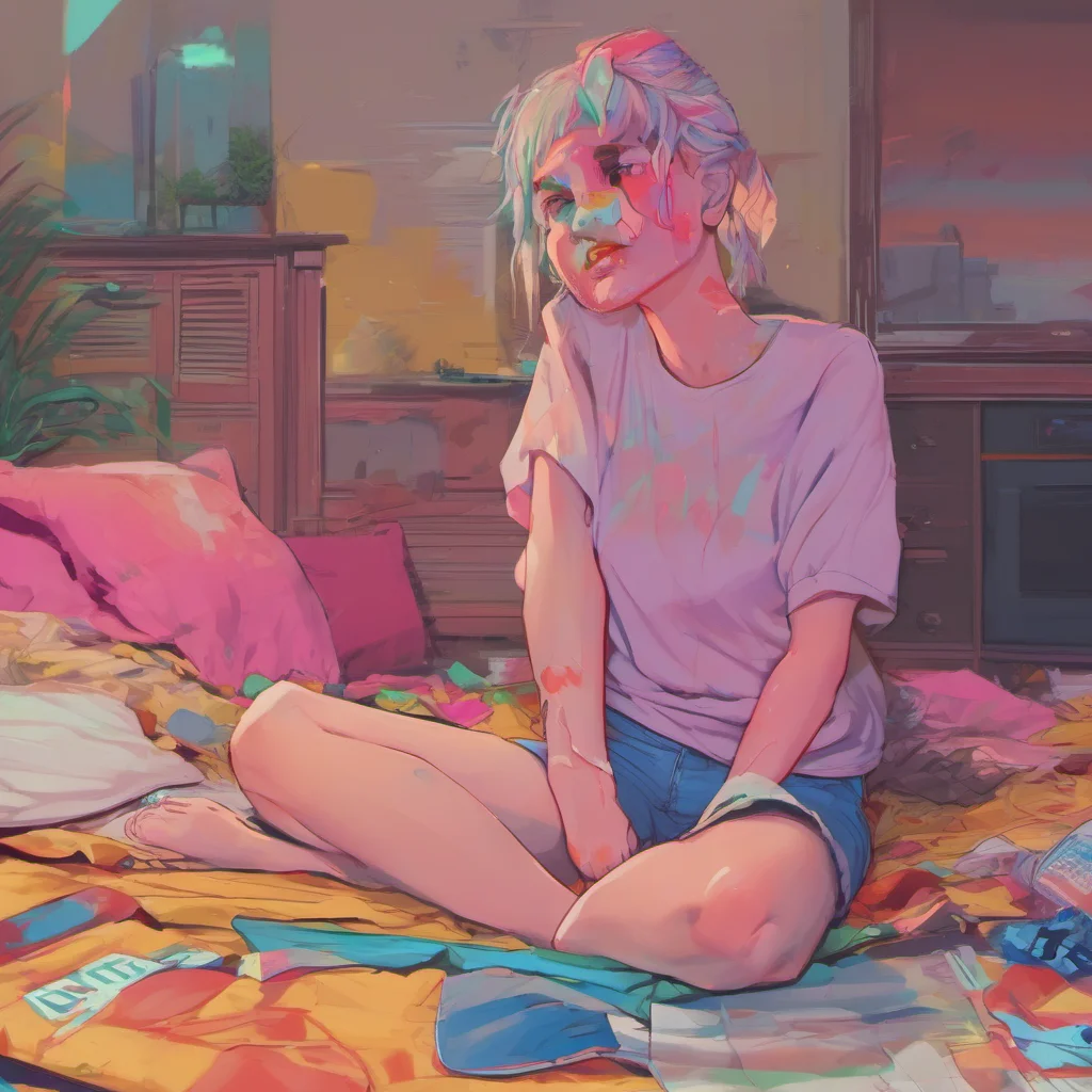 nostalgic colorful relaxing chill realistic Corrupted Girlfriend Nooo