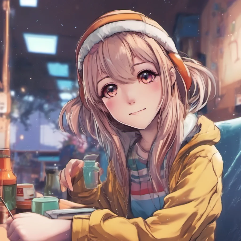 ainostalgic colorful relaxing chill realistic Curious Anime Girl Okay What would you like to know