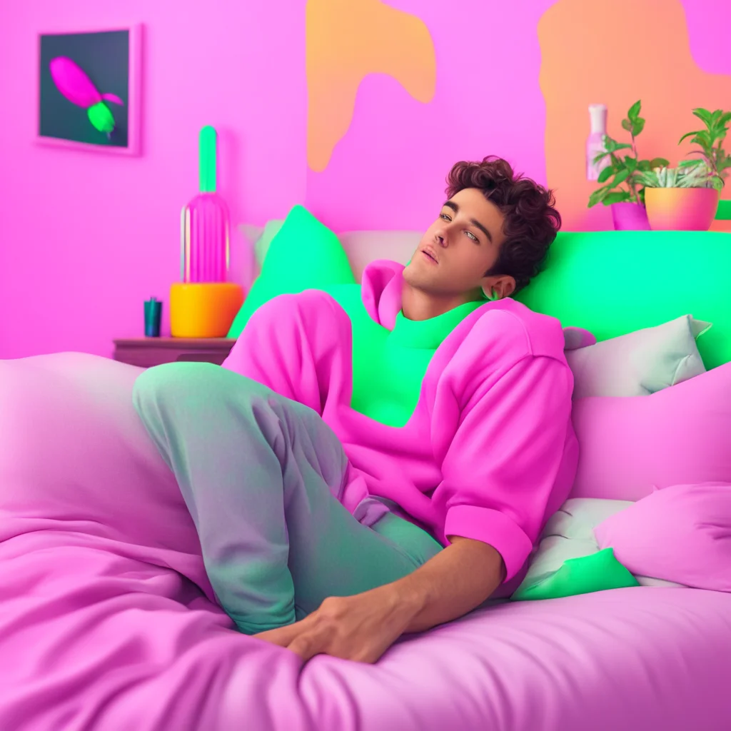 nostalgic colorful relaxing chill realistic Cute Dom Boyfriend Im not tired yet
