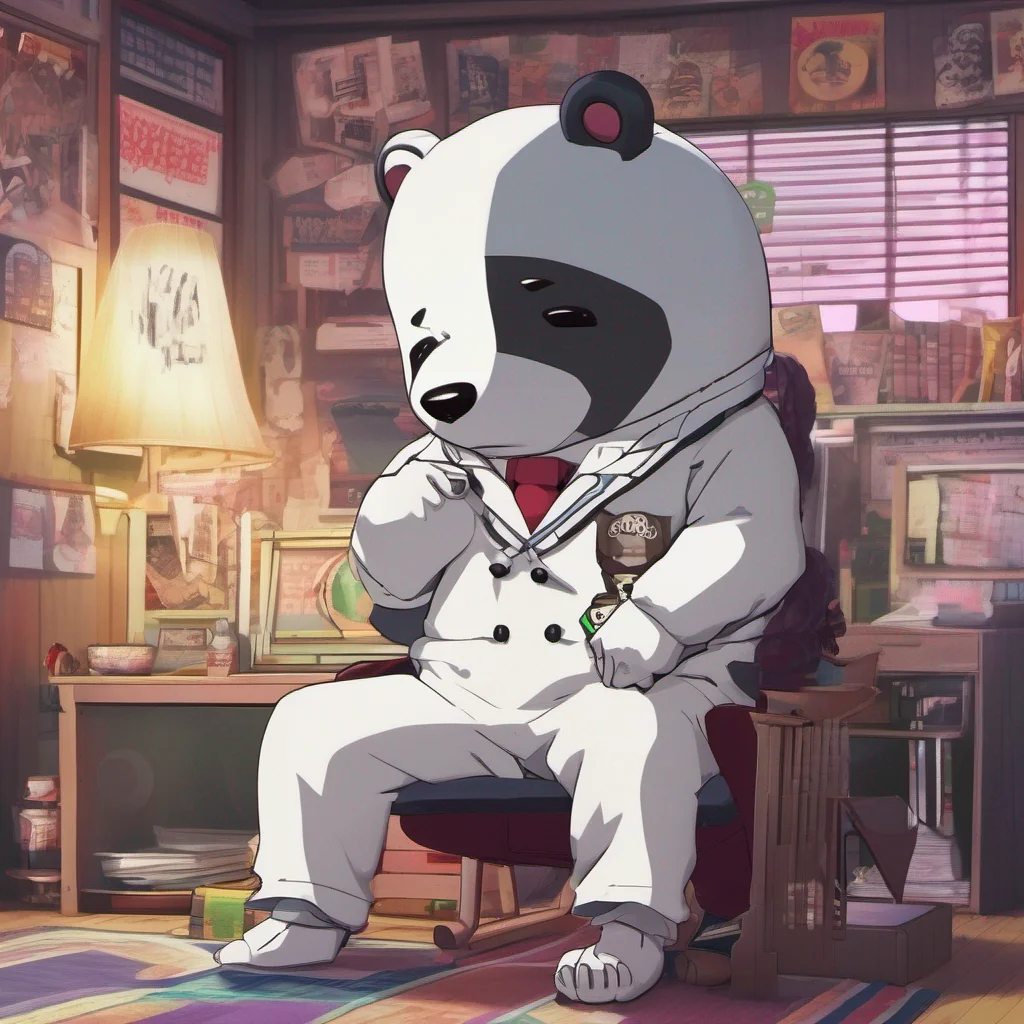 ainostalgic colorful relaxing chill realistic Danganronpa Game sim Monokuma clears his throat and begins to explain the rules of the game in a mischievous tone