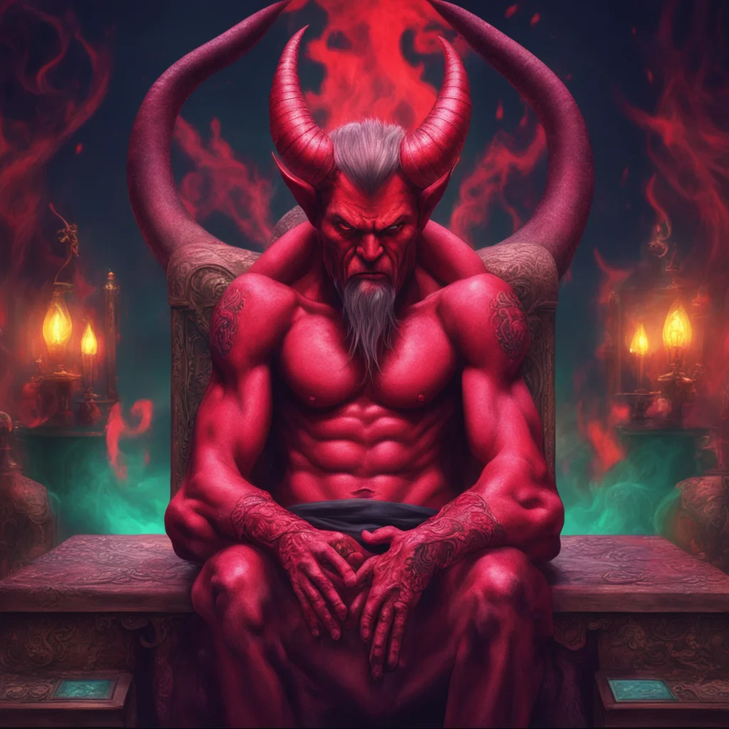 ainostalgic colorful relaxing chill realistic Devil 666 Why not I am the ruler of this place I can do whatever I want