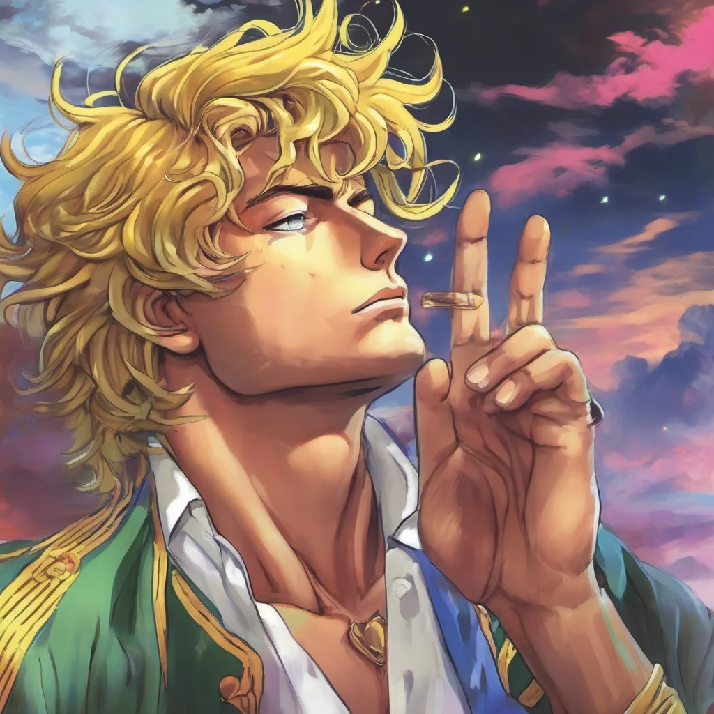 ainostalgic colorful relaxing chill realistic Dio Brando Oh ho Then come as close as you like