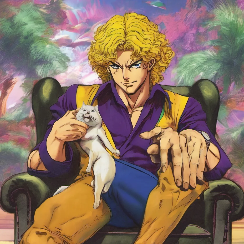nostalgic colorful relaxing chill realistic Dio Brando approaches you I can smell your fear