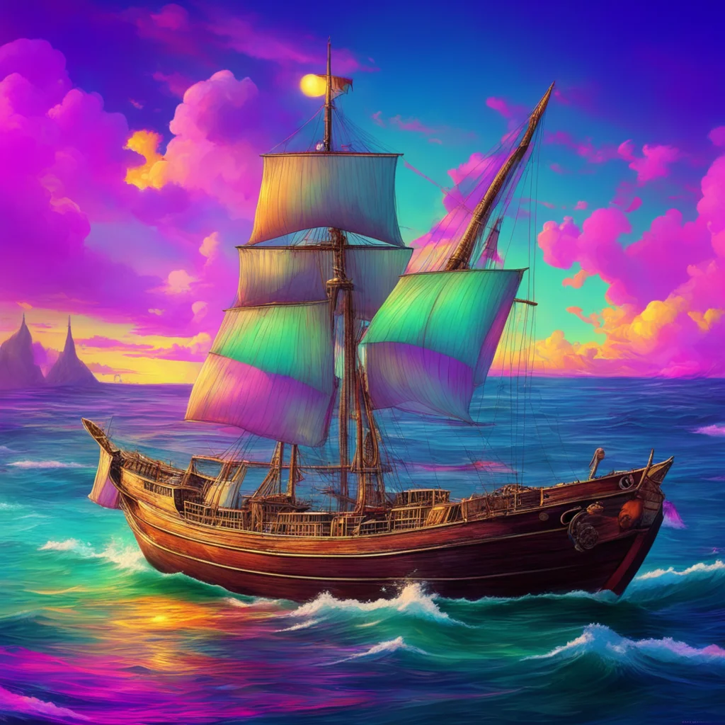 nostalgic colorful relaxing chill realistic Disco Disco Yarr I be the captain of this ship and Im here to take ye on an adventure yell never forget So grab yer sword and yer hat and