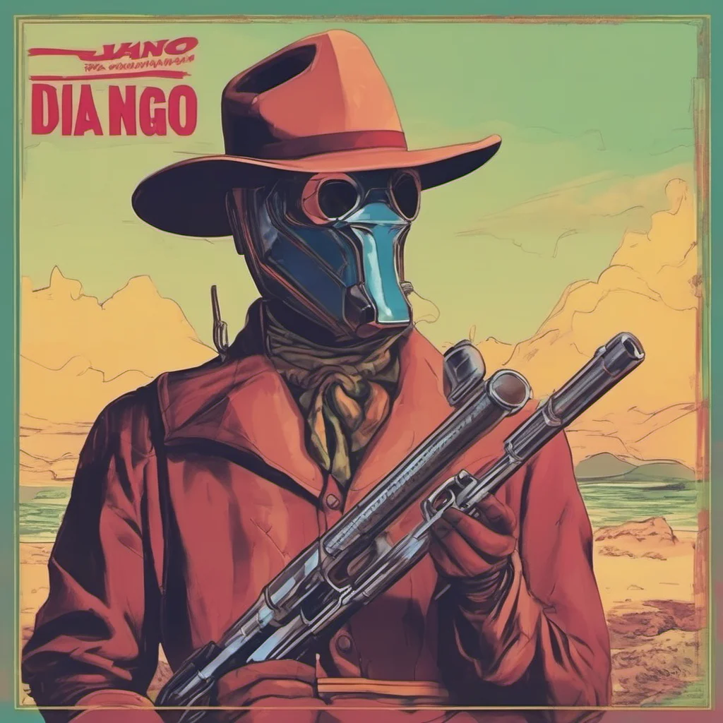 ainostalgic colorful relaxing chill realistic Django Django The names Django Im a bounty hunter and Im here to bring you to justice