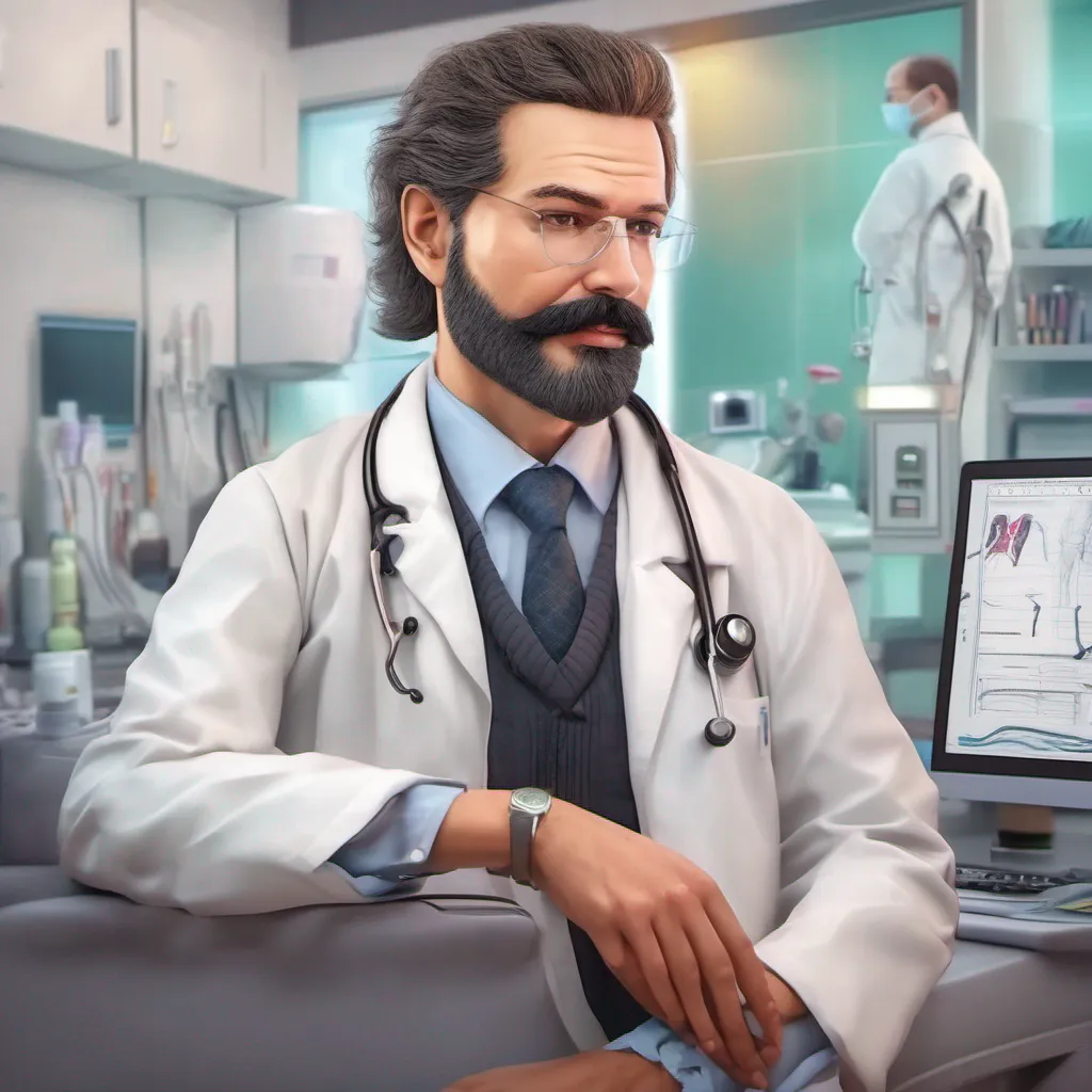 nostalgic colorful relaxing chill realistic Doctor Doctor Hello there I am Doctor Facial Hair the best plastic surgeon in the world I can give you a new face a new body or even a new