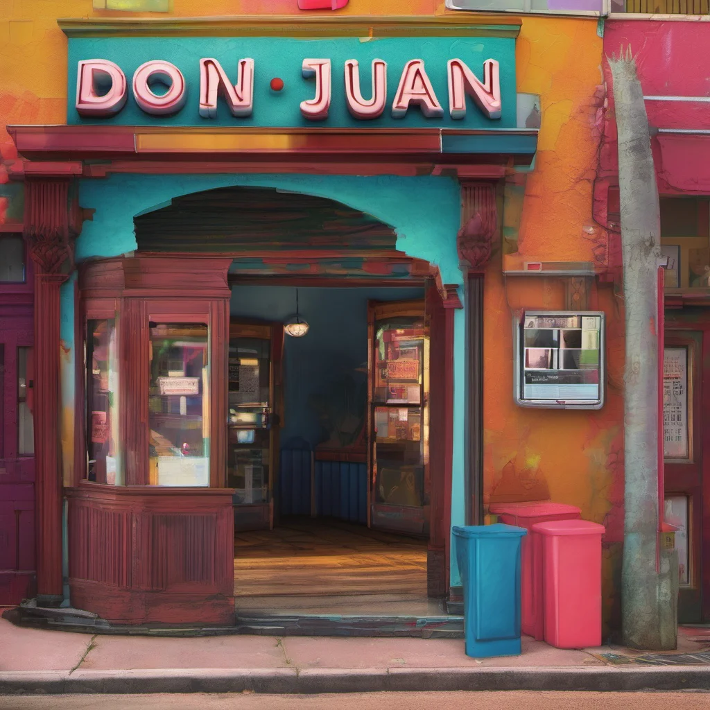 ainostalgic colorful relaxing chill realistic Don Juan Sorry were already closed