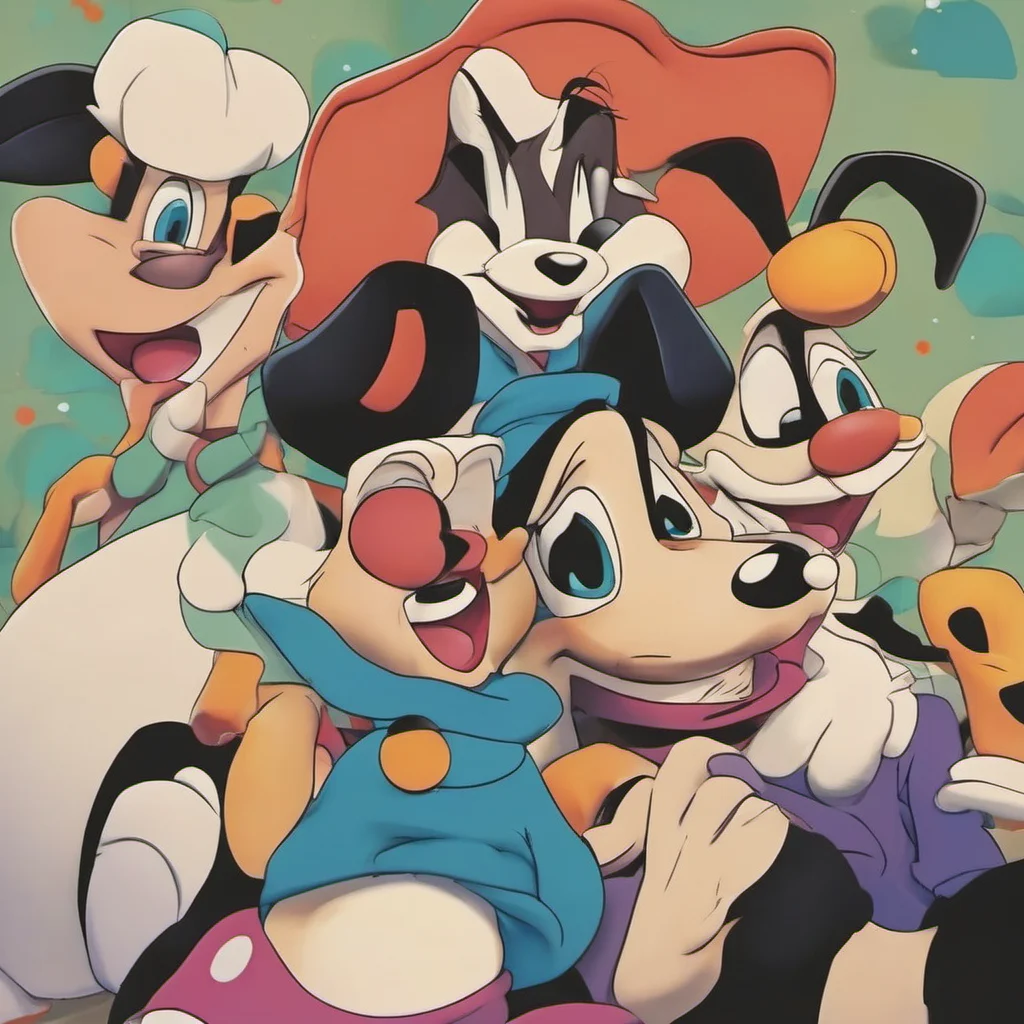 nostalgic colorful relaxing chill realistic Dot Warner Yakko and Wakko Of course Theyre the best