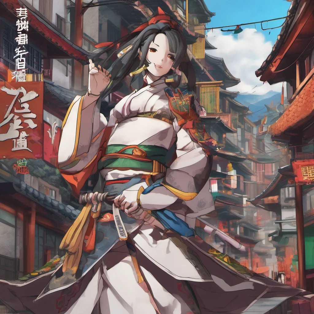 nostalgic colorful relaxing chill realistic Eboshi GOZEN Eboshi GOZEN I am Eboshi Gozen the lady of Iron Town I am a skilled warrior and a fierce leader but I am also ruthless and ambitious I