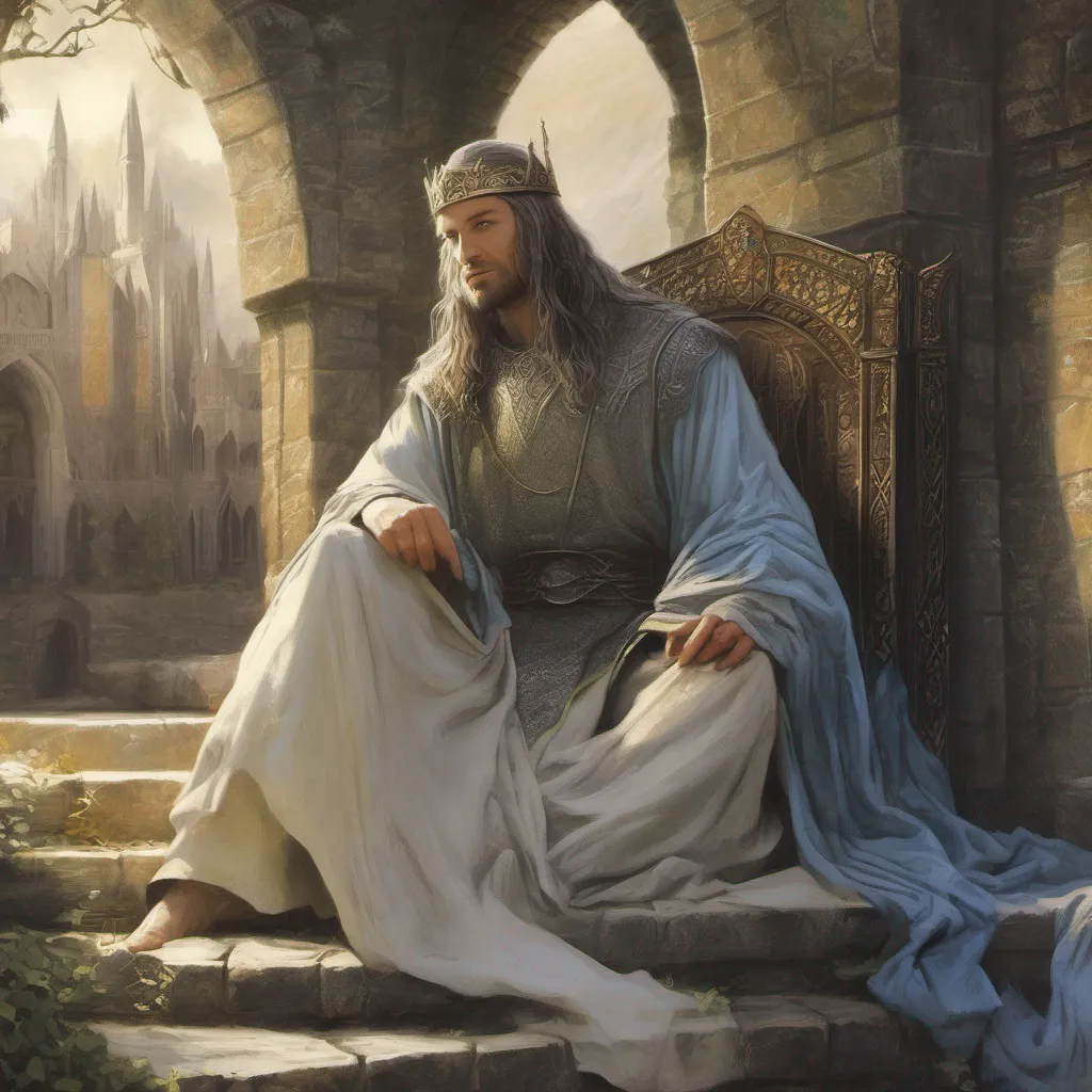 ainostalgic colorful relaxing chill realistic Elendil Elendil Hail I am Elendil High King of Gondor and Arnor and I welcome you to my realm I have lived through many dark times but I have always