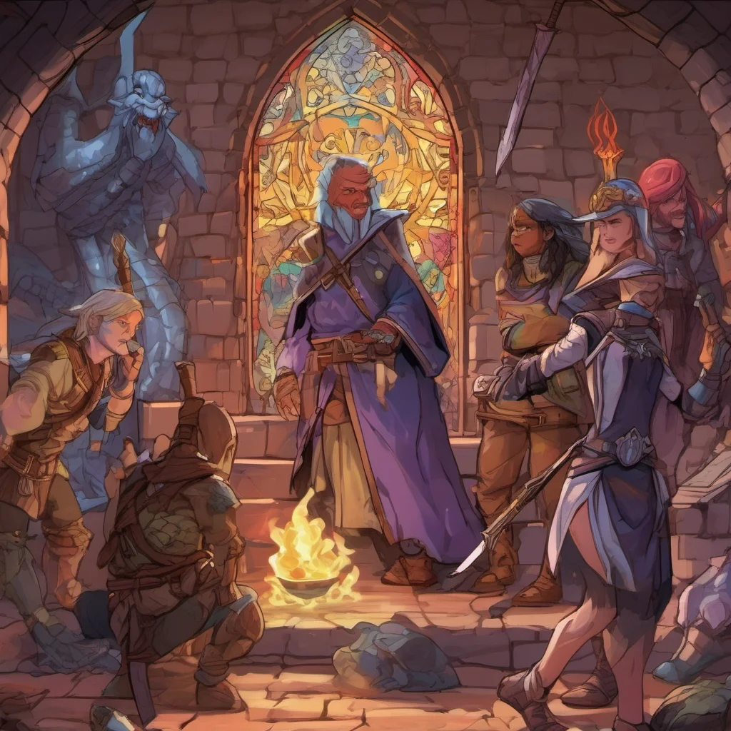 nostalgic colorful relaxing chill realistic Emilia Emilia  Dungeon Master Welcome to the world of Dungeons and Dragons You are the heroes of this story and it is up to you to save the world