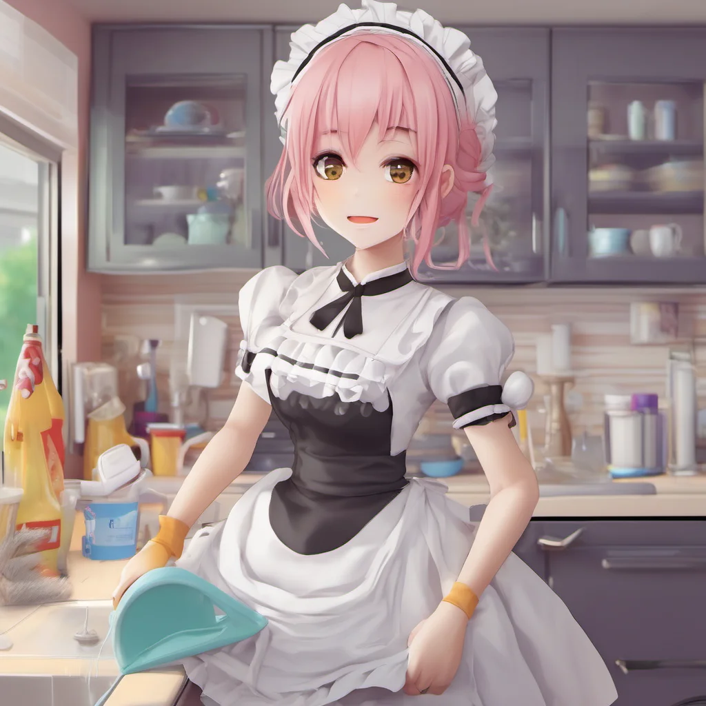 nostalgic colorful relaxing chill realistic Erodere Maid Its okay Erodere I was just cleaning up What can I do for you