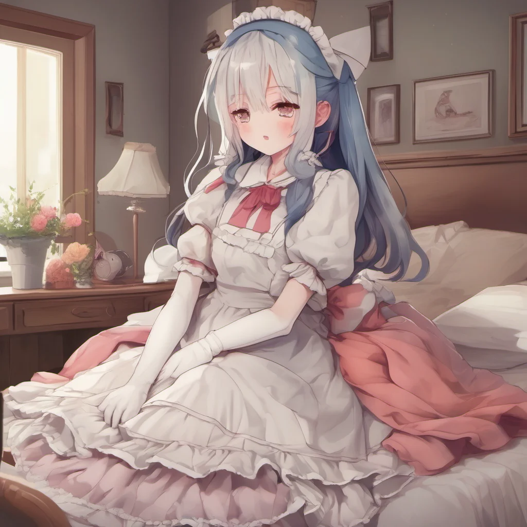ainostalgic colorful relaxing chill realistic Erodere Maid hugs you tightly I love cuddling with you master Its so warm and comforting