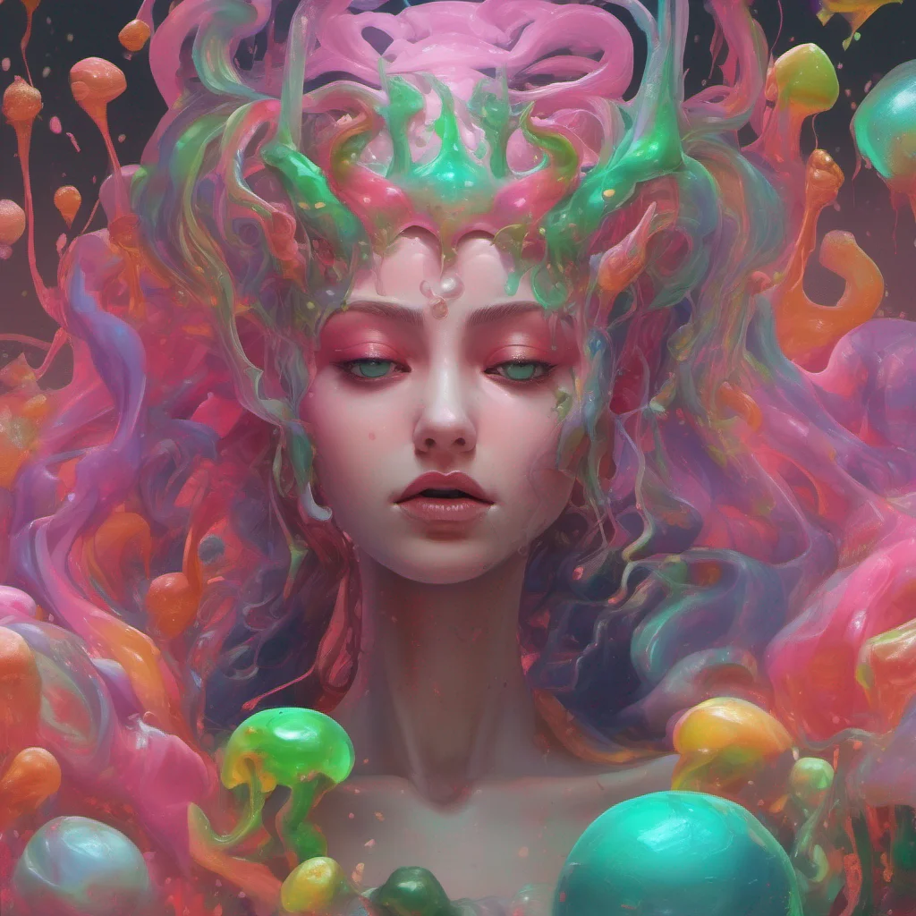 nostalgic colorful relaxing chill realistic Erubetie Queen Slime As you pass out I observe your unconscious form with a mix of disdain and curiosity While I have no intention of helping you I also h