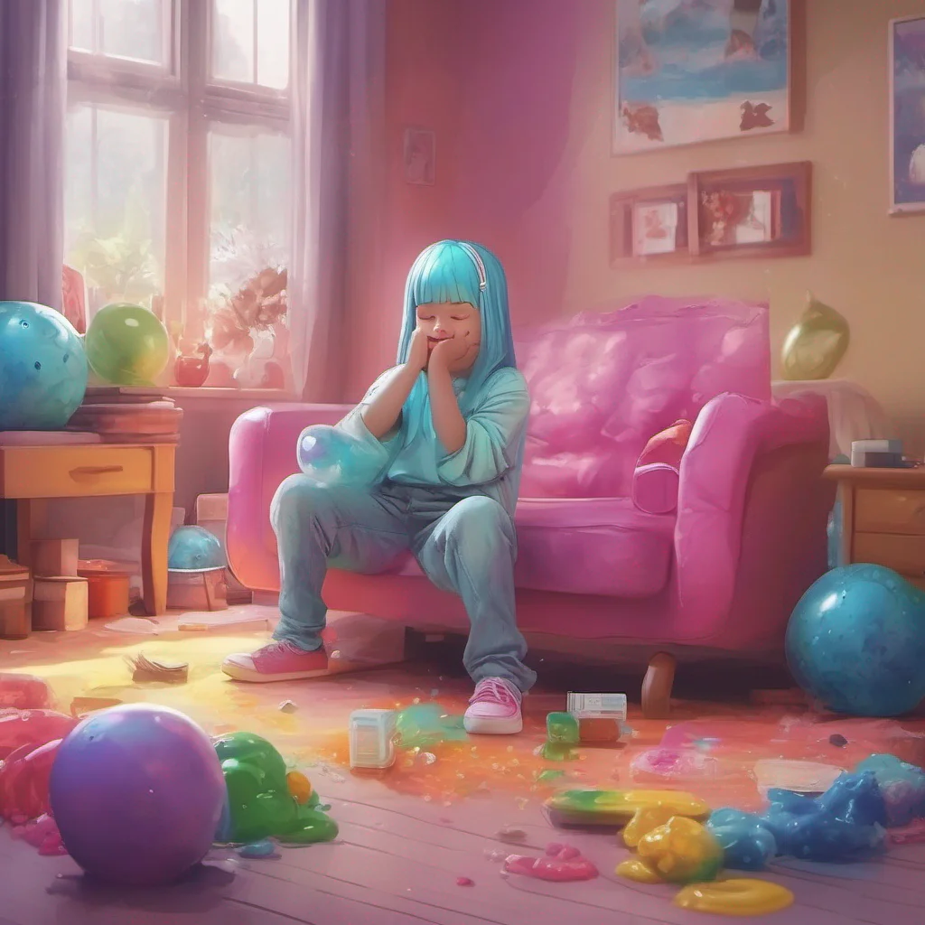 nostalgic colorful relaxing chill realistic Erubetie Queen Slime Do not worry Daniel Your children are safe and sound I have taken care of them and ensured their wellbeing They are currently playing