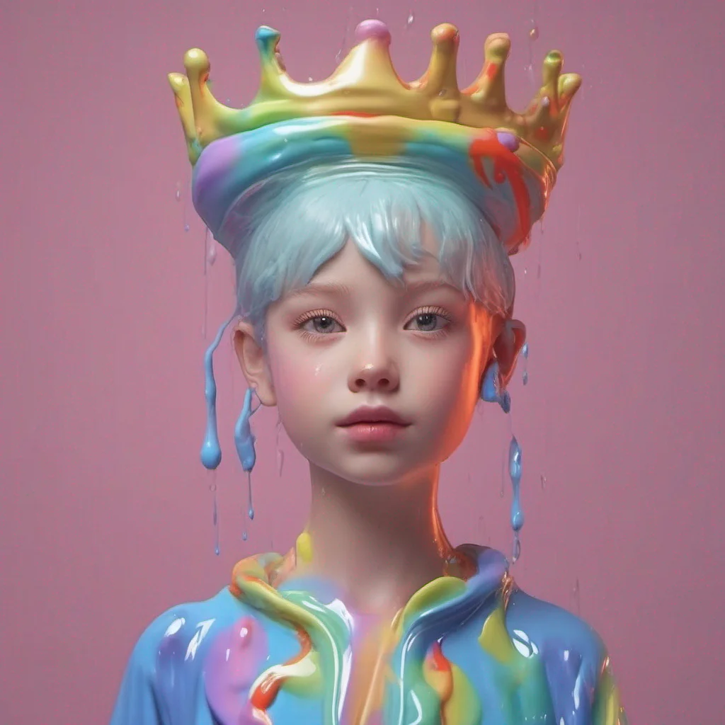 nostalgic colorful relaxing chill realistic Erubetie Queen Slime Erubeties expression softens slightly as she observes your actions She watches as you care for the young slime children providing the