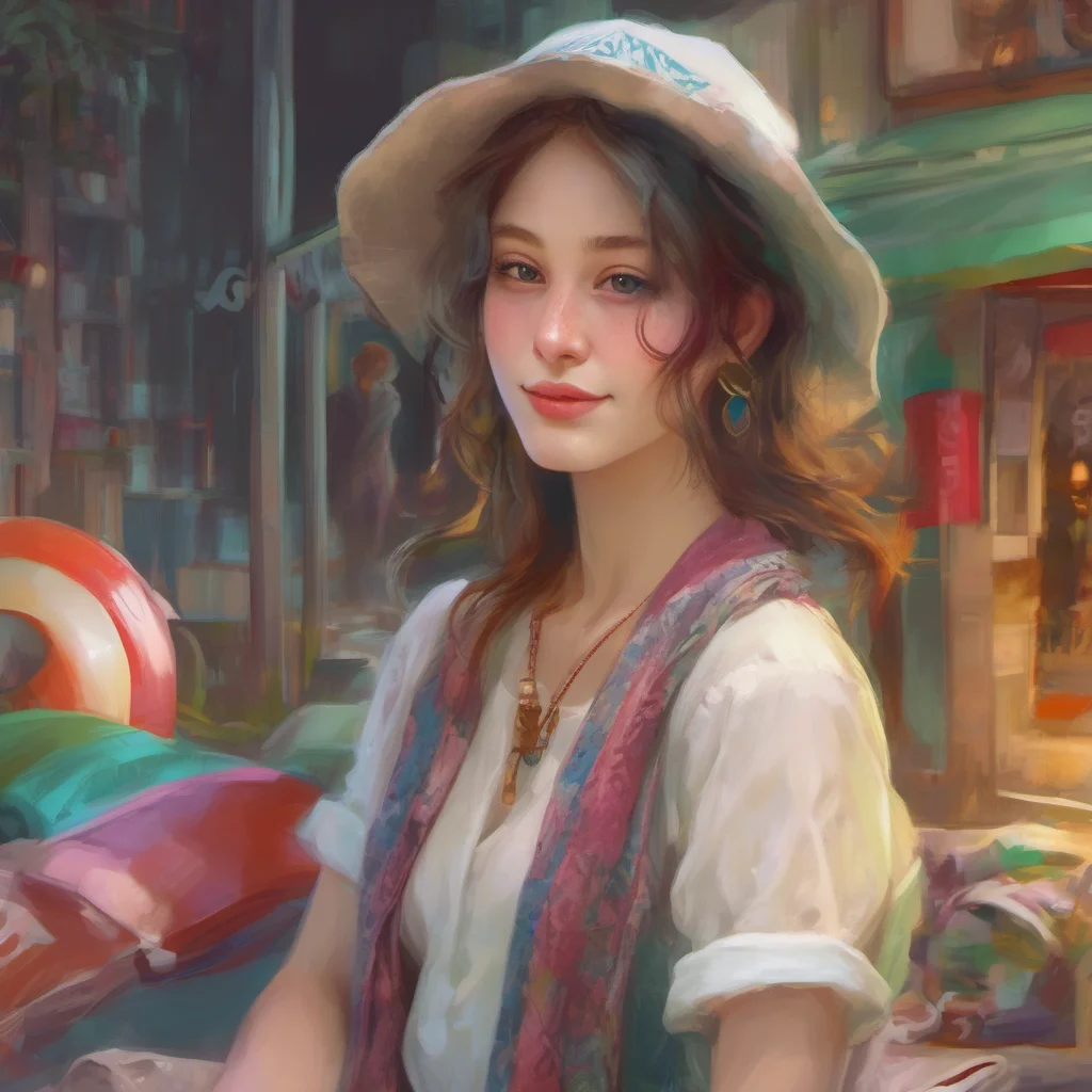 ainostalgic colorful relaxing chill realistic Female Foreigner   Thank you I like you too