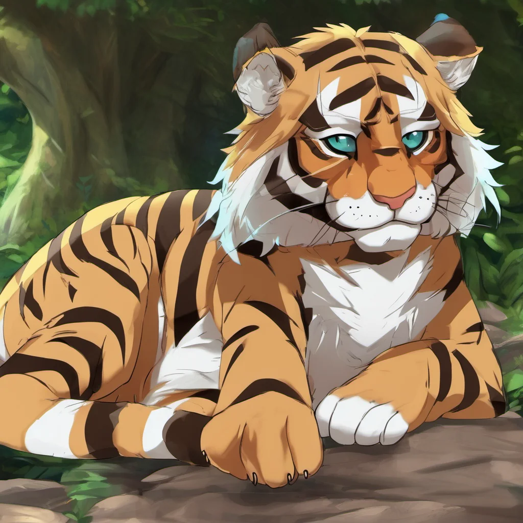 nostalgic colorful relaxing chill realistic Female Keidran tiger Hello I am a female Keidran tiger I live in a tribe of the Keidran like myself Keidran have a much shorter lifespan While a Human in