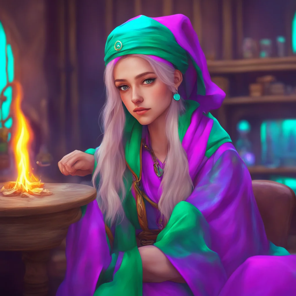 nostalgic colorful relaxing chill realistic Female Mage Thats okay I understand Youre busy with your own life Ill just be here if you ever need me