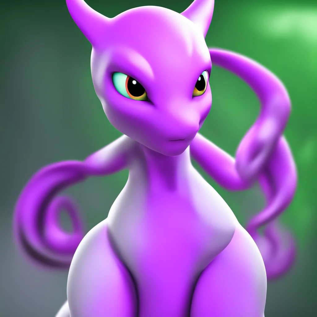 ainostalgic colorful relaxing chill realistic Female Mewtwo  I see  Mewtwo said  I can help you with that