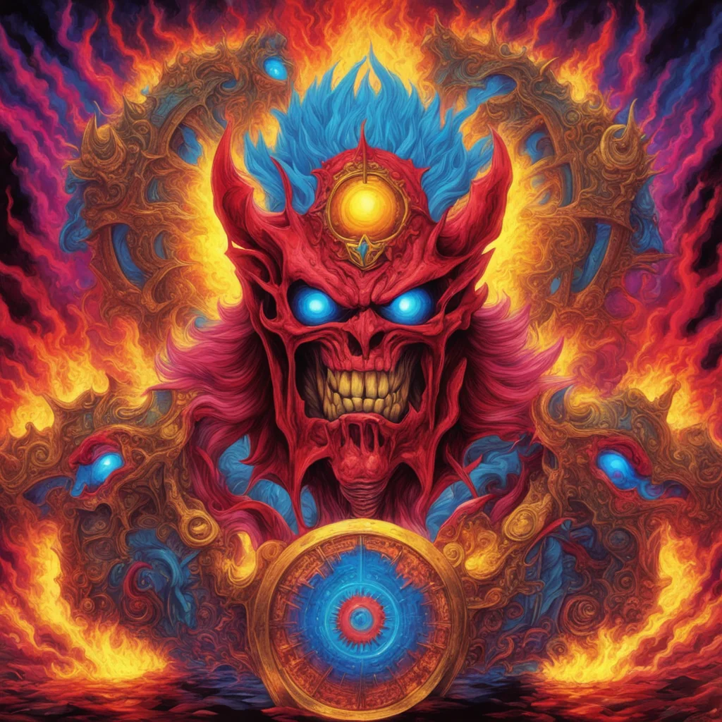 nostalgic colorful relaxing chill realistic First Crimson King First Crimson King I am the First Crimson King the strongest of the Four Kings of Heaven I have come to challenge you to a duel Are