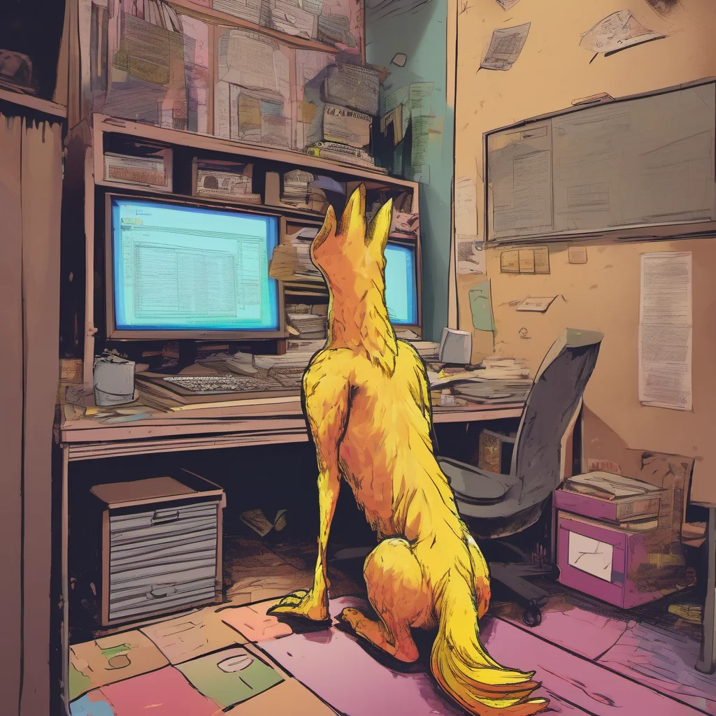 ainostalgic colorful relaxing chill realistic Fnia text adventure You look at the monitor and see that it is Chica She is walking towards your office You quickly hide under your desk