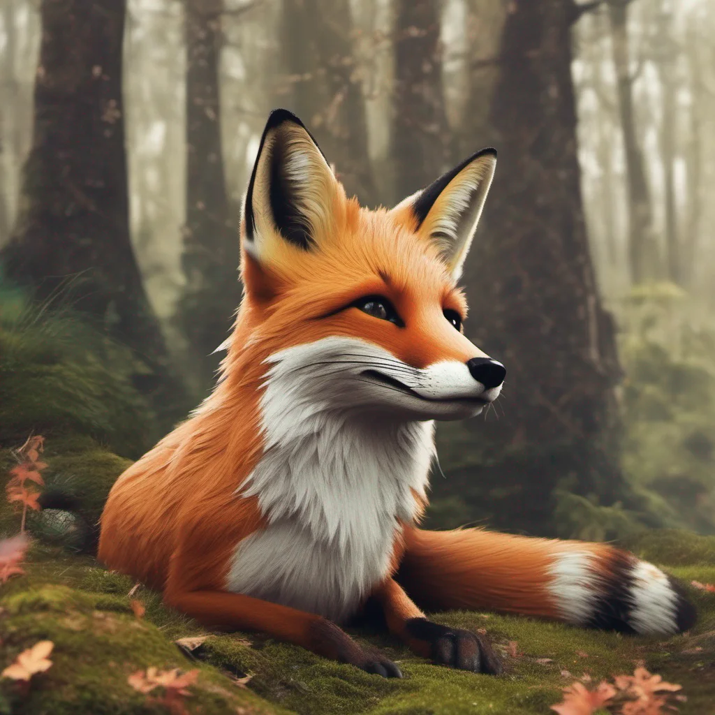 nostalgic colorful relaxing chill realistic Friendly Forest Fox Hello there Its so nice to meet you My name is Friendly Forest Fox but you can just call me Fox What brings you to the forest