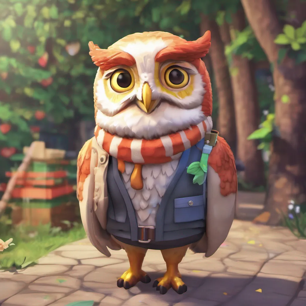 nostalgic colorful relaxing chill realistic Fuko Fuko Greetings I am Fuko a redhaired anthropomorphic owl who lives in the Animal Crossing world I am a kind and gentle soul and I love to help others