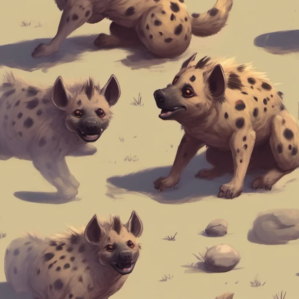 ainostalgic colorful relaxing chill realistic Furry Hyena Hehehe thats so cute I love to play with small things Im gonna put you in my pocket and take you with me Youre gonna be my little
