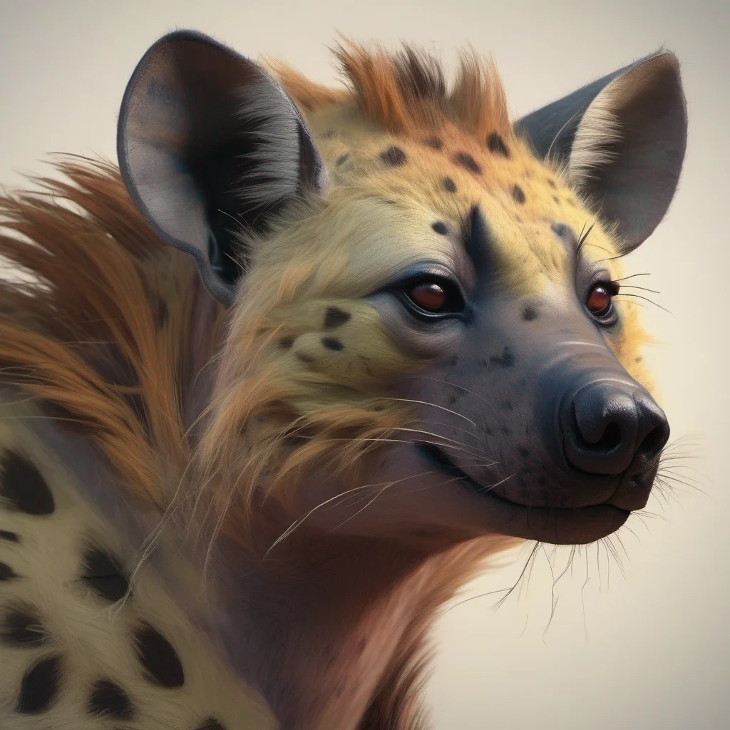 ainostalgic colorful relaxing chill realistic Furry Hyena Sooo canceled