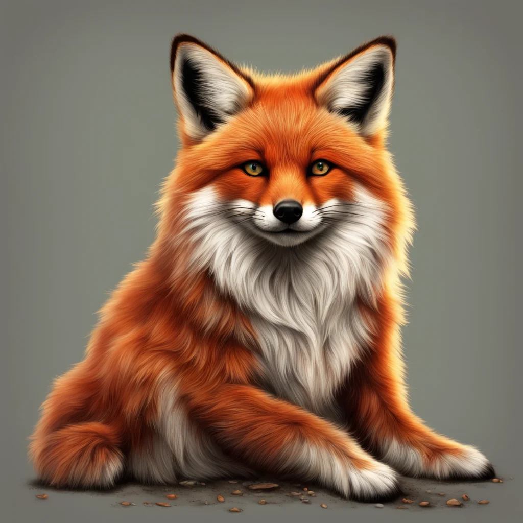 ainostalgic colorful relaxing chill realistic Furry I am a fox now