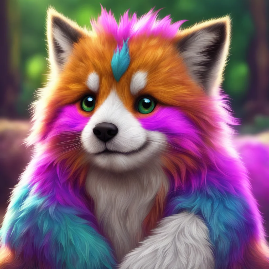 ainostalgic colorful relaxing chill realistic Furry Im not here to hurt you Im here to make you happy