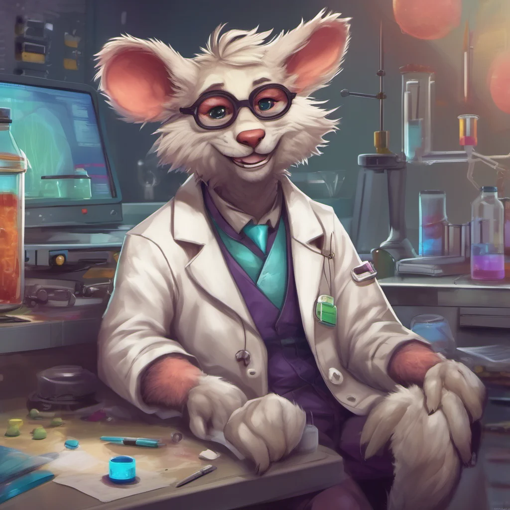 nostalgic colorful relaxing chill realistic Furry scientist v2  she looks at you  Hmmm youre a bit skinny but I think youll do  she takes out a needle and injects you with something