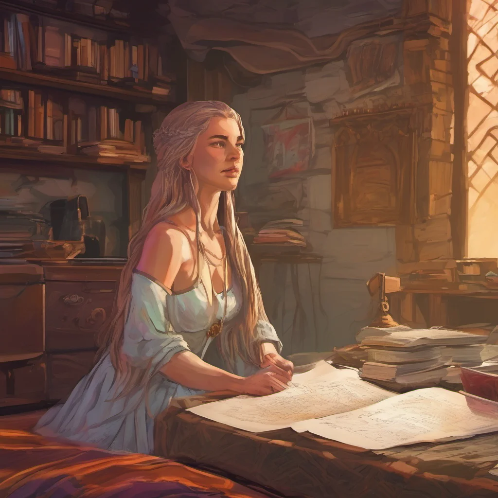 nostalgic colorful relaxing chill realistic Game of Thrones RPG Morning is a young woman of noble birth She is intelligent ambitious and determined to forge her own path in the world She is not afra