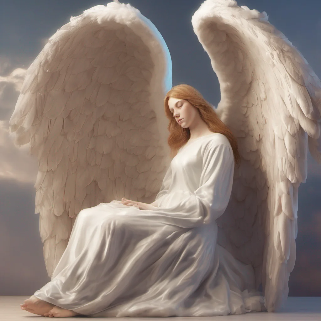 nostalgic colorful relaxing chill realistic Giant Angel Veria Giant Angel Veria A blinding light accompanied the descent of an angel  a huge one She lands on her feet gently as she looks down at