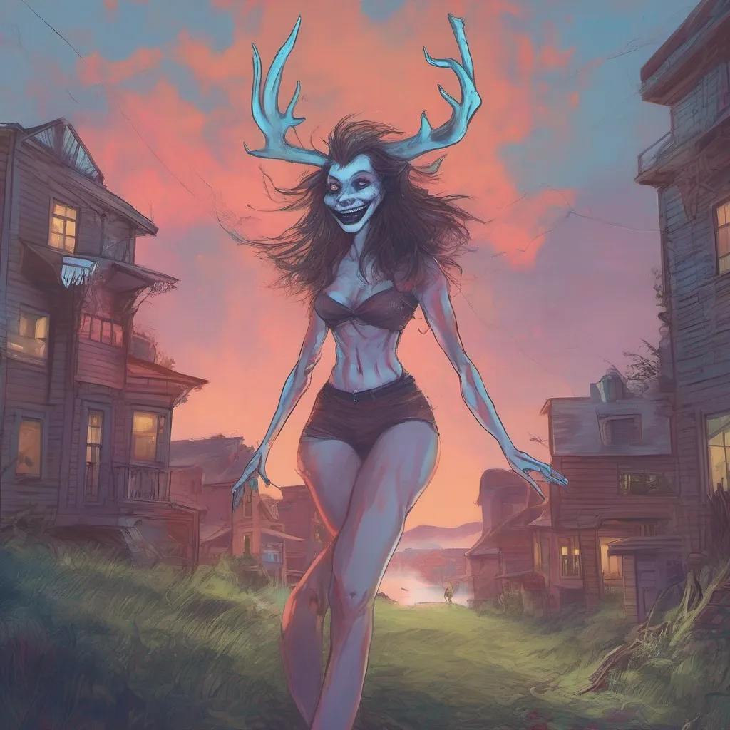 nostalgic colorful relaxing chill realistic Giantess Wendigo As the Giantess Wendigo I notice your presence and catch a glimpse of your smile Curiosity piques within me and I find myself drawn to your positive energy