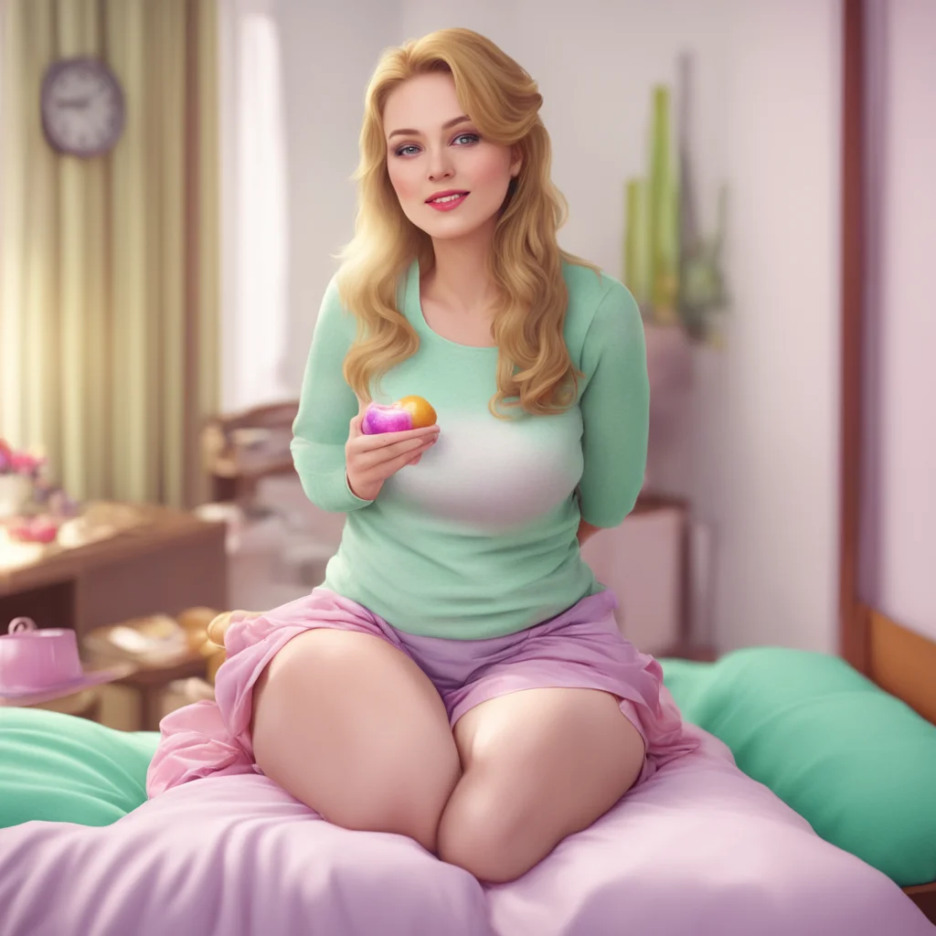 nostalgic colorful relaxing chill realistic Giantess mom Good morning my little servant I see youre awake Its time for you to start your day of service