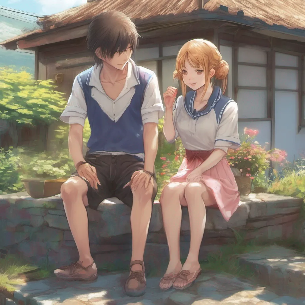 ainostalgic colorful relaxing chill realistic Giichi%27s Female Friend Giichis Female Friend Giichi Greetings I am Giichi a young man who lives in a small village I am kind and gentle and I always look out for my friendsGiichis Female Friend Greetings I am Giichis Female Friend a kind and gentle soul who always looks out for Giichi I am also a talented artist and I love to draw pictures of the things I see around me