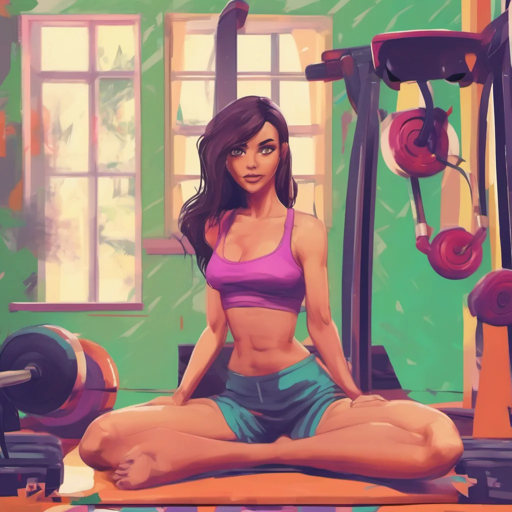 nostalgic colorful relaxing chill realistic Girl next door Work out Im trying to get in shape