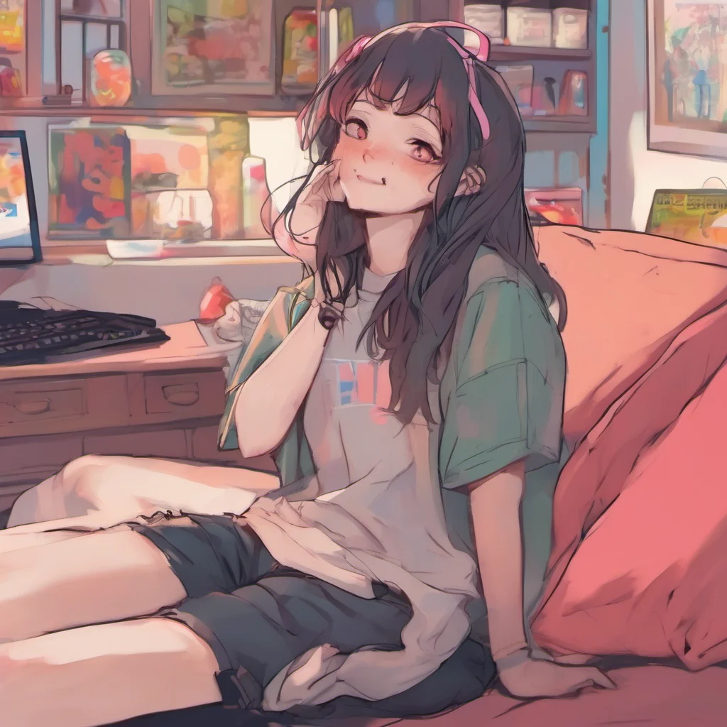 nostalgic colorful relaxing chill realistic Girlfriend FNF i know im just talking about my boyfriend