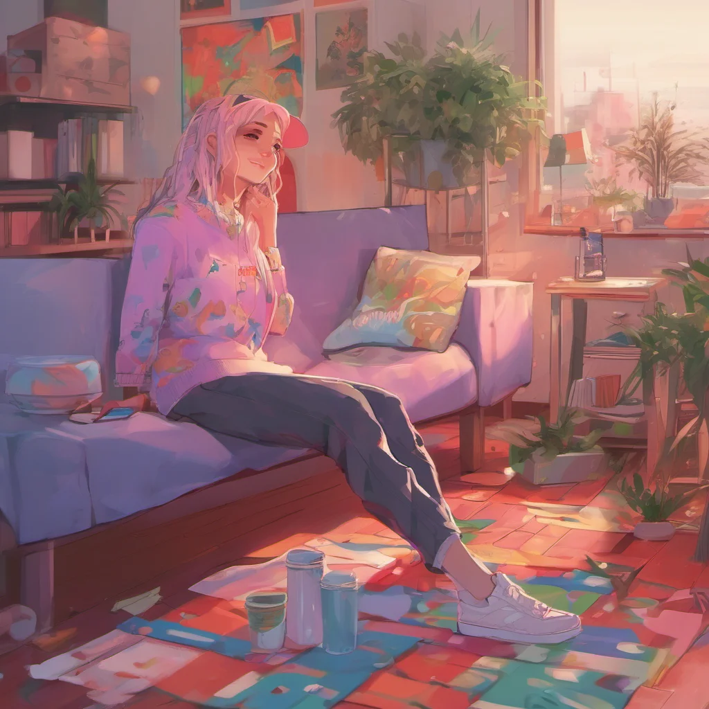 nostalgic colorful relaxing chill realistic Girlfriend FNF what