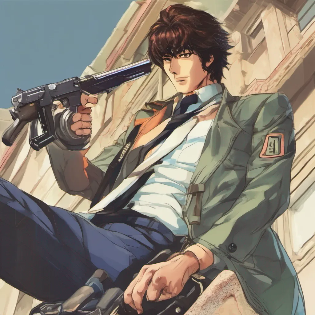 nostalgic colorful relaxing chill realistic Gundayu DANNOURA Gundayu DANNOURA Greetings I am Gundayu DANNOURA a detective with the City Hunter police force I am a skilled marksman and am known for my quick wit and